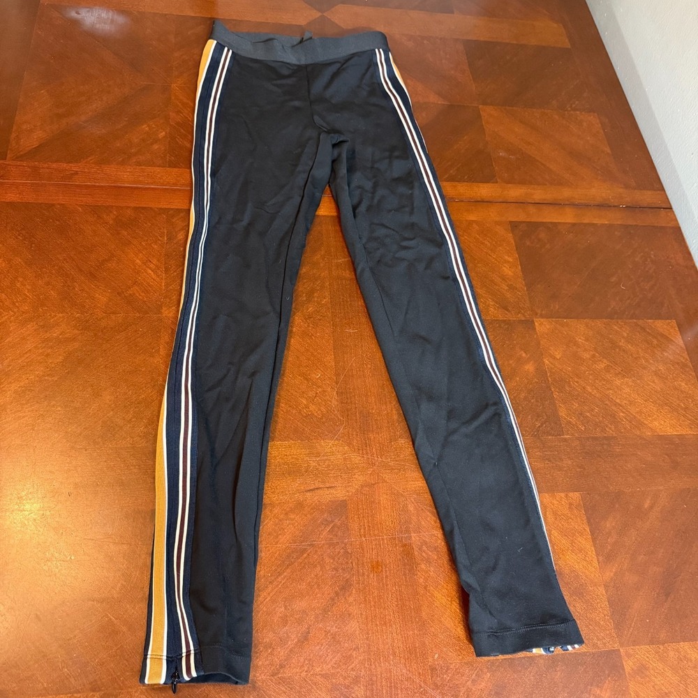 BCBGMAXAZRIA Womens XS Black‎ Leggings Side Stripe Stretch Pants
